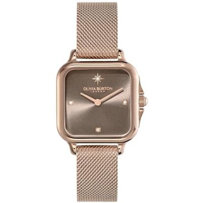 Olivia Burton Reloj Analógico de Cuarzo para Mujer Colección Grosvenor Collection con Correa en Acero Inoxidable Olivia Burton Reloj Analógico de Cuarzo para Mujer Colección Grosvenor Collection con Correa en Acero Inoxidable
