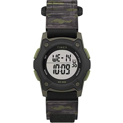 Timex Boys Time Machines Digital Black/Green Camouflage Fast Wrap Strap Watch TW7C77500 Timex Boys Time Machines Digital Black/Green Camouflage Fast Wrap Strap Watch TW7C77500