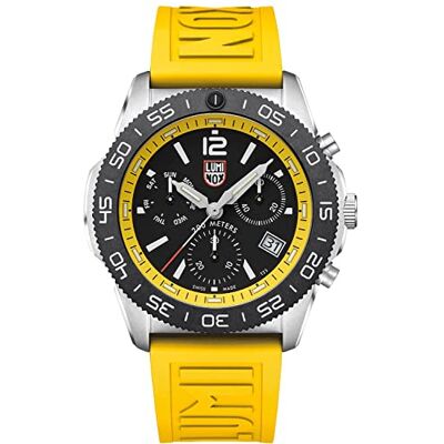 Luminox Reloj de Buceo Pacific Diver Chrono 3140 Series en Color Amarillo con Correa de Caucho, diámetro de la Caja: 44 mm, Luminox Reloj de Buceo Pacific Diver Chrono 3140 Series en Color Amarillo con Correa de Caucho, diámetro de la Caja: 44 mm,