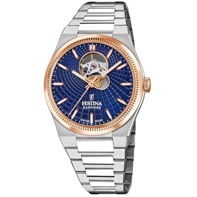 Festina Swiss Made Reloj Automático Hombre de Acero Inoxidable 316l Festina Swiss Made Reloj Automático Hombre de Acero Inoxidable 316l