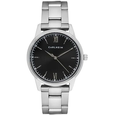 Carlheim Reloj analógico de Cuarzo japonés para Hombre con Correa de Acero Inoxidable Carlheim Reloj analógico de Cuarzo japonés para Hombre con Correa de Acero Inoxidable