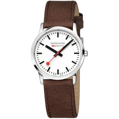 Mondaine Reloj analógico de Cuarzo para Hombre con Correa de Piel Mondaine Reloj analógico de Cuarzo para Hombre con Correa de Piel