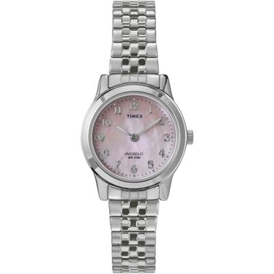 Timex Main Street Reloj para Mujer de 25 mm, Pulsera Extensible en Acero Inoxidable de Color Plateado, Esfera en nácar, Caja en Color Plateado Timex Main Street Reloj para Mujer de 25 mm, Pulsera Extensible en Acero Inoxidable de Color Plateado, Esfera en nácar, Caja en Color Plateado