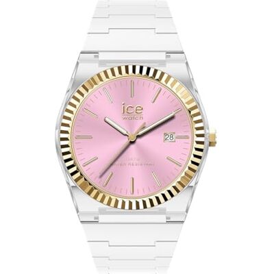ICE-WATCH Ice Power PW1 White Clear Pink Reloj transaprente para Mujer con Correa de Silicona (Small) ICE-WATCH Ice Power PW1 White Clear Pink Reloj transaprente para Mujer con Correa de Silicona (Small)