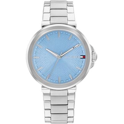 Tommy Hilfiger Reloj con Movimiento de Cuarzo de Tres Manecillas para Mujer con Correa de Acero Inoxidable Plateada Tommy Hilfiger Reloj con Movimiento de Cuarzo de Tres Manecillas para Mujer con Correa de Acero Inoxidable Plateada