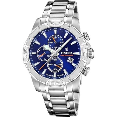 Festina Reloj Hombre Analógico de Acero Inoxidable 316l Plateado F20704/2 Festina Reloj Hombre Analógico de Acero Inoxidable 316l Plateado F20704/2