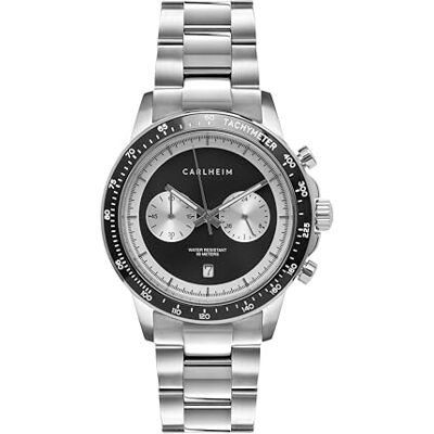 Carlheim Reloj analógico de Cuarzo japonés para Hombre con Correa de Acero Inoxidable Carlheim Reloj analógico de Cuarzo japonés para Hombre con Correa de Acero Inoxidable