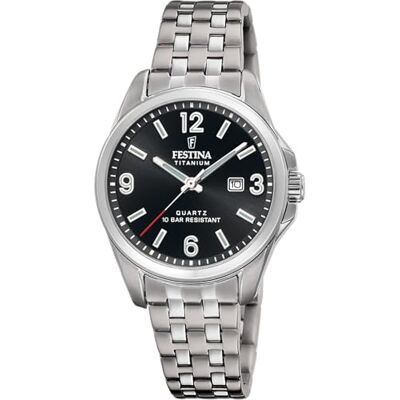 Festina Reloj Mujer Analógico de Titanio Gris Movimiento de Cuarzo Cristal Mineral de Alta Resistencia Resistente al Agua 10 ATM Calendario F20697/3 Calendario Titanium Festina Reloj Mujer Analógico de Titanio Gris Movimiento de Cuarzo Cristal Mineral de Alta Resistencia Resistente al Agua 10 ATM Calendario F20697/3 Calendario Titanium