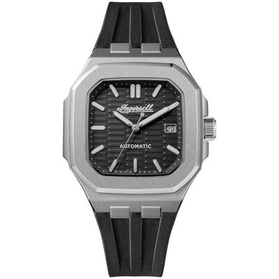 Ingersoll The Yield Reloj automático para Hombre de 26 mm con Esfera Negra y Correa de Poliuretano Negra Ingersoll The Yield Reloj automático para Hombre de 26 mm con Esfera Negra y Correa de Poliuretano Negra