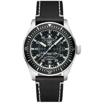 Luminox Reloj analógico automático para Hombre con Correa de Cuero , Negro, Correa Luminox Reloj analógico automático para Hombre con Correa de Cuero , Negro, Correa