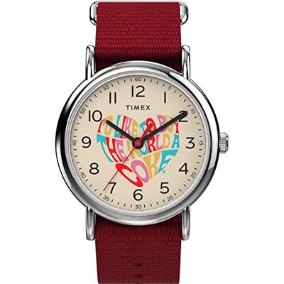 Timex Reloj Analógico para Unisex Adulto de Cuarzo con Correa en Tela Timex Reloj Analógico para Unisex Adulto de Cuarzo con Correa en Tela