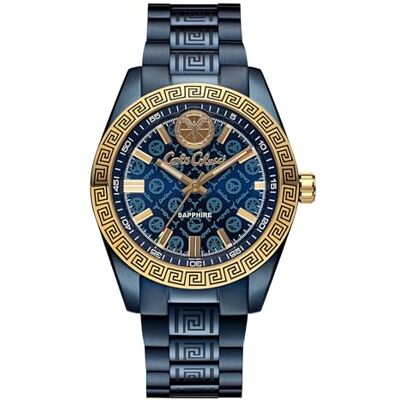 Carlo Colucci Reloj analógico de Cuarzo para Hombre con Correa de Acero Inoxidable , Azul Carlo Colucci Reloj analógico de Cuarzo para Hombre con Correa de Acero Inoxidable , Azul