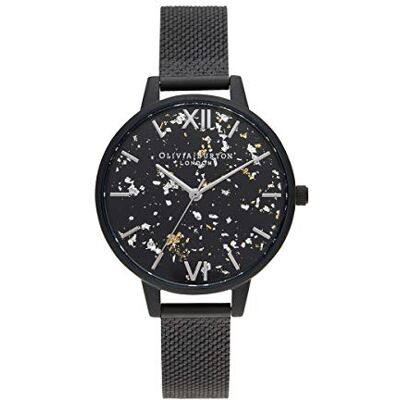 Olivia Burton Reloj Analógico de Cuarzo para Mujer Colección Celestial con Correa de Malla de Acero Inoxidable Negra Olivia Burton Reloj Analógico de Cuarzo para Mujer Colección Celestial con Correa de Malla de Acero Inoxidable Negra