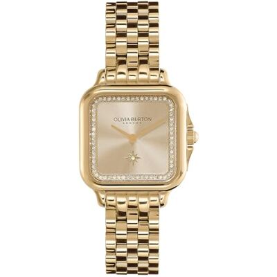 Olivia Burton Reloj Analógico de Cuarzo para Mujer Colección Grosvenor Collection con Correa en Acero Inoxidable Olivia Burton Reloj Analógico de Cuarzo para Mujer Colección Grosvenor Collection con Correa en Acero Inoxidable
