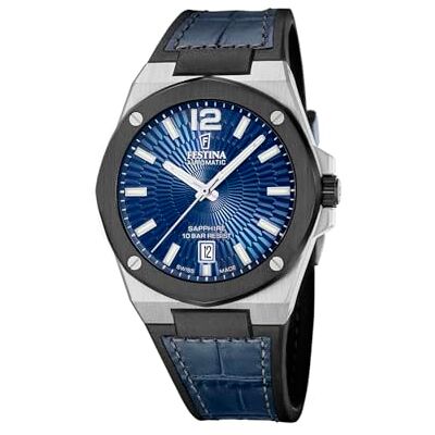 Festina Reloj automático Swiss Made para Hombre con Correa de Piel Festina Reloj automático Swiss Made para Hombre con Correa de Piel