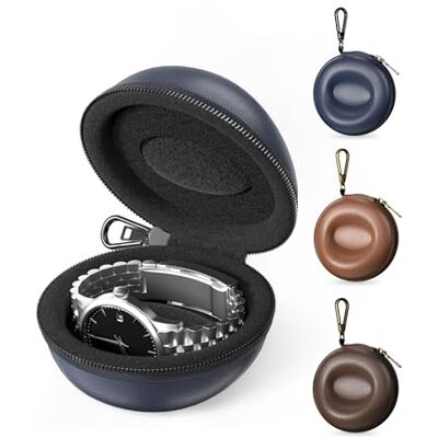 ProCase Estuche para Relojes de Viaje con Mosquetón – Caja Rígida de EVA Compacto para Un Reloj, Ideal para Viajeros, Aventureros y Amantes del Gimnasio, Uso Propio y Regalo Azul Marino ProCase Estuche para Relojes de Viaje con Mosquetón – Caja Rígida de EVA Compacto para Un Reloj, Ideal para Viajeros, Aventureros y Amantes del Gimnasio, Uso Propio y Regalo Azul Marino