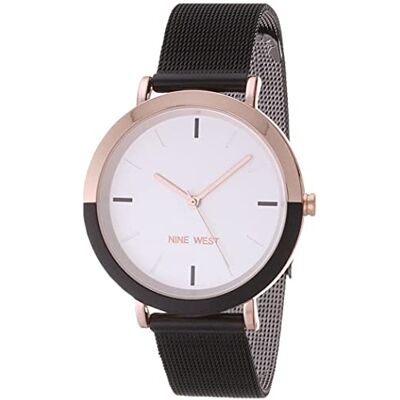 Nine West Reloj de Pulsera de Malla para Mujer, NW/2515 Nine West Reloj de Pulsera de Malla para Mujer, NW/2515