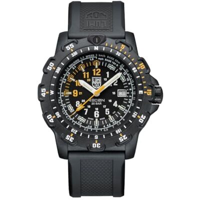 Luminox Reloj analógico de Cuarzo Suizo para Hombre con Correa de Goma , Negro, Correa Luminox Reloj analógico de Cuarzo Suizo para Hombre con Correa de Goma , Negro, Correa