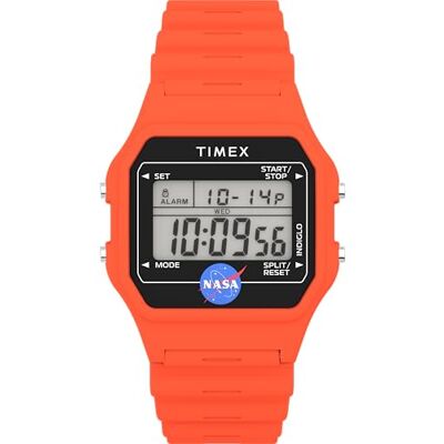 Timex Main Street TW2Y13300 Reloj de Hombre 36 mm, Esfera Digital, Correa de Resina Naranja y Caja Naranja Timex Main Street TW2Y13300 Reloj de Hombre 36 mm, Esfera Digital, Correa de Resina Naranja y Caja Naranja