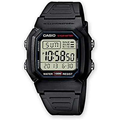 Casio Reloj Digital para Unisex de Automático con Correa en Resina W-800H-1AV Casio Reloj Digital para Unisex de Automático con Correa en Resina W-800H-1AV