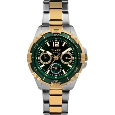 Timex Reloj Classic Premium para hombres 44.5mm con brazalete de acero inoxidable TW2V78700 Timex Reloj Classic Premium para hombres 44.5mm con brazalete de acero inoxidable TW2V78700