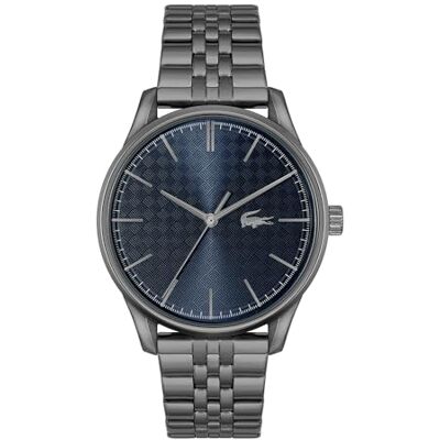 Lacoste Reloj Analógico de Cuarzo para Hombre Colección Vienna con Correa de Acero Inoxidable Gris Lacoste Reloj Analógico de Cuarzo para Hombre Colección Vienna con Correa de Acero Inoxidable Gris