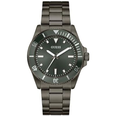 GUESS Cliff Reloj de Pulsera para Hombre (Acero Inoxidable, 41 mm, Correa de Acero Inoxidable, 3 Bares), Color Negro GUESS Cliff Reloj de Pulsera para Hombre (Acero Inoxidable, 41 mm, Correa de Acero Inoxidable, 3 Bares), Color Negro