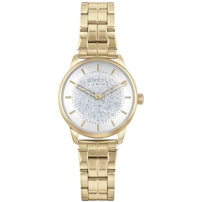 BREIL Reloj DE Mujer Lucille Esfera Plata Movimiento Solo Plata 2 CUARZOS LANCHE y Pulsera DE Acero Color Oro BREIL Reloj DE Mujer Lucille Esfera Plata Movimiento Solo Plata 2 CUARZOS LANCHE y Pulsera DE Acero Color Oro