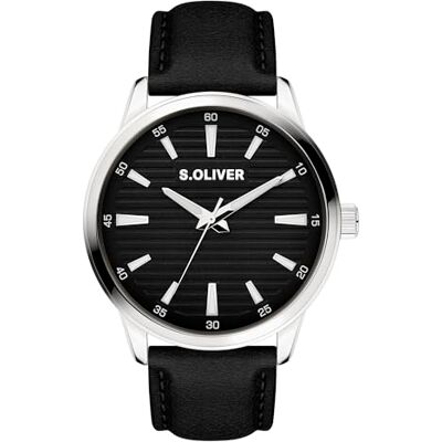 s.Oliver Reloj de Hombre 44 mm analoge Reloj de Pulsera con Movimiento de Cuarzo Chronograph & 3 Zeiger hoher Tragekomfort 5 ATM Resistente al Agua Resistente a arañazos s.Oliver Reloj de Hombre 44 mm analoge Reloj de Pulsera con Movimiento de Cuarzo Chronograph & 3 Zeiger hoher Tragekomfort 5 ATM Resistente al Agua Resistente a arañazos