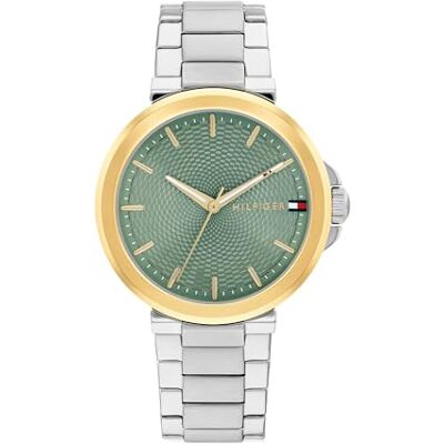 Tommy Hilfiger Reloj con Movimiento de Cuarzo de Tres Manecillas para Mujer con Correa de Acero Inoxidable Plateada Tommy Hilfiger Reloj con Movimiento de Cuarzo de Tres Manecillas para Mujer con Correa de Acero Inoxidable Plateada