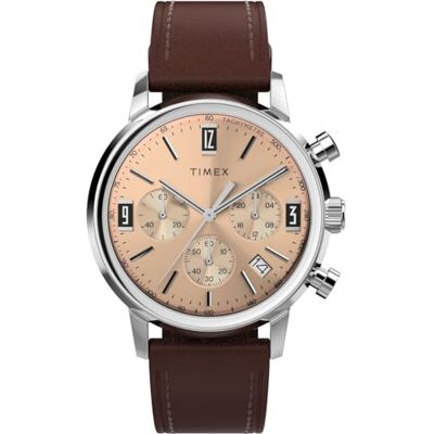 Timex Reloj Cronógrafo para Hombres de Cuarzo con Correa en Cuero TW2W51400 Timex Reloj Cronógrafo para Hombres de Cuarzo con Correa en Cuero TW2W51400