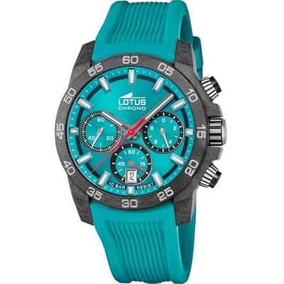 Lotus Reloj Hombre Analógico de Caucho Azul Movimiento de Cuarzo, Cronógrafo, Calendario, Cristal Mineral de Alta Resistencia, Resistente al Agua 10 ATM 18974/4 Chrono Lotus Reloj Hombre Analógico de Caucho Azul Movimiento de Cuarzo, Cronógrafo, Calendario, Cristal Mineral de Alta Resistencia, Resistente al Agua 10 ATM 18974/4 Chrono