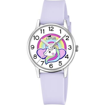 Lotus Reloj Niña Analógico de Caucho Morado Movimiento de Cuarzo Reloj Infantil Cristal Mineral de Alta Resistencia Resistente al Agua 5 ATM 19001/4 Junior Collection Lotus Reloj Niña Analógico de Caucho Morado Movimiento de Cuarzo Reloj Infantil Cristal Mineral de Alta Resistencia Resistente al Agua 5 ATM 19001/4 Junior Collection