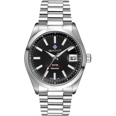 GANT Reloj Eastham para Hombre, Caja de Acero Inoxidable de 41 mm, Esfera Plateada, Correa de Acero Inoxidable, Color Plateado, Mecanismo de Cuarzo japonés, Cristal Mineral, Fecha, 10 ATM GANT Reloj Eastham para Hombre, Caja de Acero Inoxidable de 41 mm, Esfera Plateada, Correa de Acero Inoxidable, Color Plateado, Mecanismo de Cuarzo japonés, Cristal Mineral, Fecha, 10 ATM