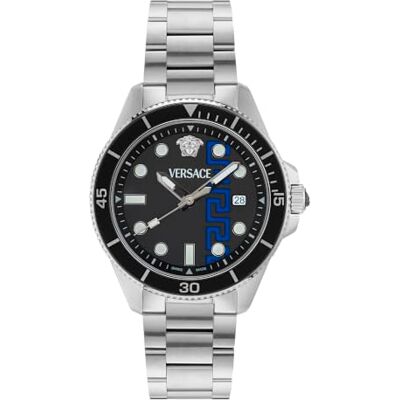 Versace Greca Force Swiss Made Reloj de Pulsera analógico de Cuarzo para Hombre Versace Greca Force Swiss Made Reloj de Pulsera analógico de Cuarzo para Hombre