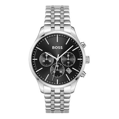 Boss Reloj Cronógrafo de Cuarzo para Hombre Colección Avery con Correa de Acero Inoxidable Plateada Boss Reloj Cronógrafo de Cuarzo para Hombre Colección Avery con Correa de Acero Inoxidable Plateada