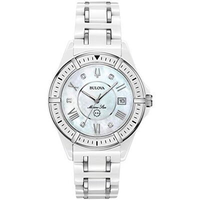 Bulova Reloj analógico automático para Mujer con Correa de Acero Inoxidable , Plata, 00, Moderno Bulova Reloj analógico automático para Mujer con Correa de Acero Inoxidable , Plata, 00, Moderno
