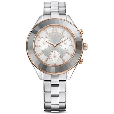 Swarovski Reloj Octea Lux Sport, Brazalete de metal, Blanco, Acero inoxidable Swarovski Reloj Octea Lux Sport, Brazalete de metal, Blanco, Acero inoxidable