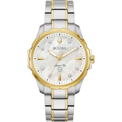 Bulova Reloj analógico automático para Mujer con Correa de Acero Inoxidable , Dorado, Pulsera Bulova Reloj analógico automático para Mujer con Correa de Acero Inoxidable , Dorado, Pulsera