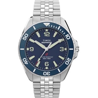 Timex Hombre Analógico Cuarzo Reloj Deep Water Arctic con Correa de Acero Inoxidable Timex Hombre Analógico Cuarzo Reloj Deep Water Arctic con Correa de Acero Inoxidable