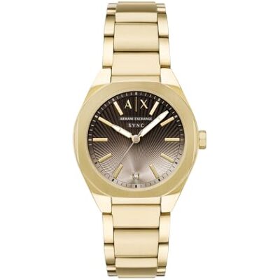 Giorgio Armani Reloj de Acero Inoxidable Tono Dorado de 36 mm para Mujer, Giorgio Armani Reloj de Acero Inoxidable Tono Dorado de 36 mm para Mujer,