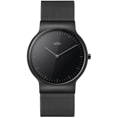Braun BN0211BKMHG Reloj de Cuarzo para Hombre con Esfera analógica Negra y Correa de Malla de Acero Inoxidable Negro Braun BN0211BKMHG Reloj de Cuarzo para Hombre con Esfera analógica Negra y Correa de Malla de Acero Inoxidable Negro