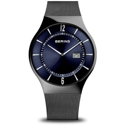 BERING 35036 Reloj de Cuarzo para Mujer con Caja de Acero Inoxidable de 36 mm y Esfera con Efecto Rayos de Sol, Correa milanesa, Cristal de Zafiro y Resistencia al Agua de 5 ATM BERING 35036 Reloj de Cuarzo para Mujer con Caja de Acero Inoxidable de 36 mm y Esfera con Efecto Rayos de Sol, Correa milanesa, Cristal de Zafiro y Resistencia al Agua de 5 ATM