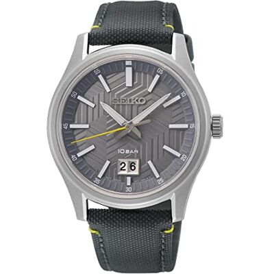 Seiko Reloj Analógico para Hombres de Cuarzo con Correa en Nailon Seiko Reloj Analógico para Hombres de Cuarzo con Correa en Nailon