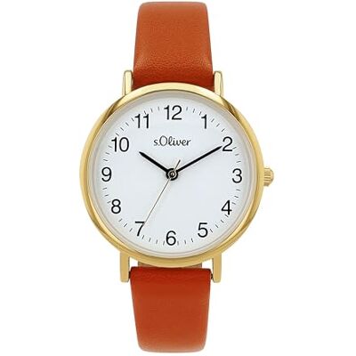 s.Oliver Reloj Analógico para Mujeres de TMI con Correa en Cuero sintético s.Oliver Reloj Analógico para Mujeres de TMI con Correa en Cuero sintético