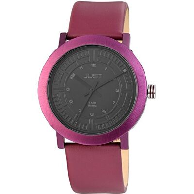 Excellanc Reloj de Pulsera Hombre, Piel, Color Rojo Excellanc Reloj de Pulsera Hombre, Piel, Color Rojo