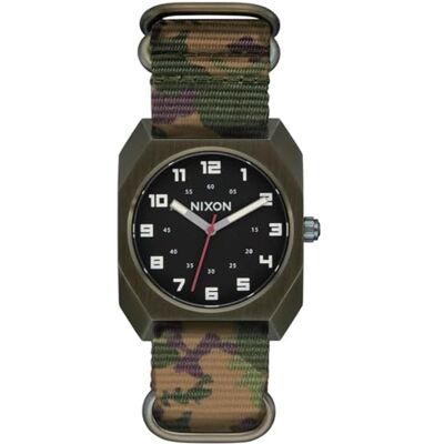 NIXON Reloj analógico para Hombre con Correa de Acero Inoxidable , Verde NIXON Reloj analógico para Hombre con Correa de Acero Inoxidable , Verde