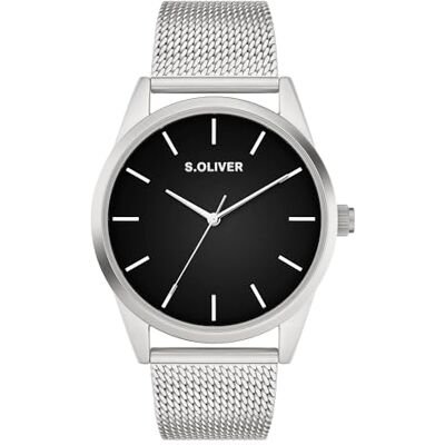 s.Oliver Reloj de Hombre 42 mm analoge Reloj de Pulsera con Movimiento de Cuarzo Chronograph & 3 Zeiger hoher Tragekomfort 3 ATM Resistente al Agua Resistente a arañazos s.Oliver Reloj de Hombre 42 mm analoge Reloj de Pulsera con Movimiento de Cuarzo Chronograph & 3 Zeiger hoher Tragekomfort 3 ATM Resistente al Agua Resistente a arañazos