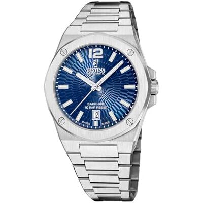 Festina Reloj automático Swiss Made para Hombre con Pulsera de Acero Festina Reloj automático Swiss Made para Hombre con Pulsera de Acero