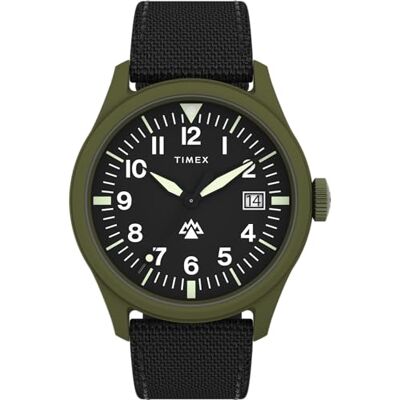 Timex Expedition North Reloj de 43 mm para hombre, correa eco-friendly de liberación rápida de dos piezas negra, esfera negra, caja negra TW2W34400 Timex Expedition North Reloj de 43 mm para hombre, correa eco-friendly de liberación rápida de dos piezas negra, esfera negra, caja negra TW2W34400